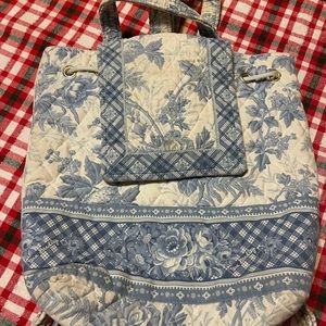 Blue & White Vera Bradley Bucket Bag/Backpack